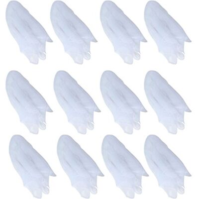 Hoerev Lot de 12 écharpes pour jeunes (danse) 40 cm x 40 cm, petites écharpes flottantes pour petites personnes, 12 blanches Hoerev Lot de 12 écharpes pour jeunes (danse) 40 cm x 40 cm, petites écharpes flottantes pour petites personnes, 12 blanches