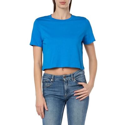 PIECES Pcsara Ss Short Tee Noos T-shirt Femme PIECES Pcsara Ss Short Tee Noos T-shirt Femme