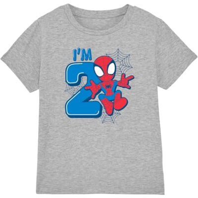 Marvel Spiderman Cute Spidey Birthday 2 Unisex Kids T Shirt T-shirt Garçon Marvel Spiderman Cute Spidey Birthday 2 Unisex Kids T Shirt T-shirt Garçon