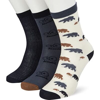 MINYMO Lot de 5 paires de chaussettes unisexes pour enfant avec motif, Total Eclipse, 31, Total Eclipse MINYMO Lot de 5 paires de chaussettes unisexes pour enfant avec motif, Total Eclipse, 31, Total Eclipse