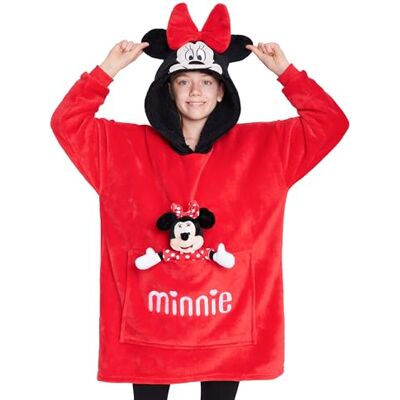 Disney Pull Plaid Enfant Sweat Oversize en Polaire Enfant Ado avec Peluche Stitch Angel Mickey Minnie Bourriquet (Rouge Minnie) Disney Pull Plaid Enfant Sweat Oversize en Polaire Enfant Ado avec Peluche Stitch Angel Mickey Minnie Bourriquet (Rouge Minnie)
