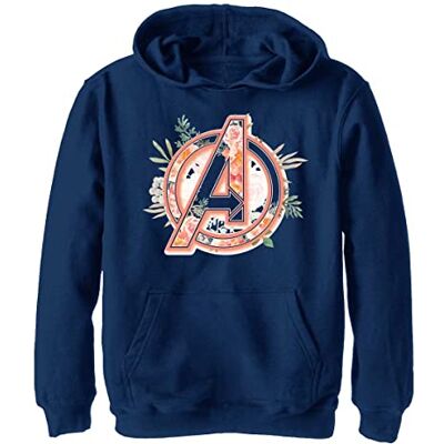 Marvel Avengers Avenger Floral YTH Sweat à capuche bleu marine 9/11, bleu marine, L Marvel Avengers Avenger Floral YTH Sweat à capuche bleu marine 9/11, bleu marine, L