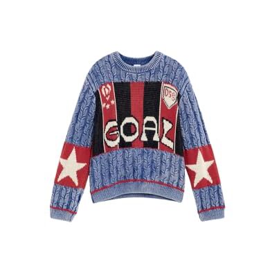 Desigual Pull enfant bleu 11/12 Desigual Pull enfant bleu 11/12