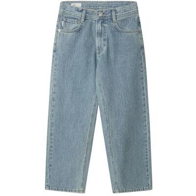 Pepe Jeans Jean ample à rayures DAN pour garçon, bleu (Denim-), 16 Pepe Jeans Jean ample à rayures DAN pour garçon, bleu (Denim-), 16