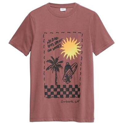s.Oliver Junior 2179281 44D4 T-shirt pour garçon Vieux rose 134/140 cm s.Oliver Junior 2179281 44D4 T-shirt pour garçon Vieux rose 134/140 cm