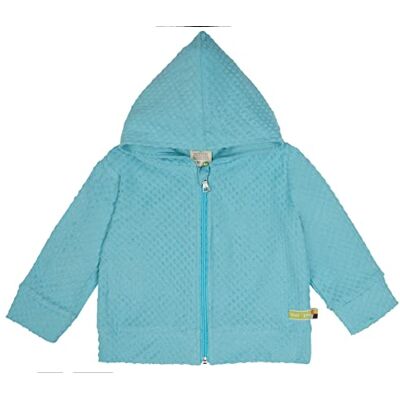 loud + proud aus Frottee mit Punkten, Gots Zertifiziert Veste, Cyan, 62/68 enfants Unisexe, aqua loud + proud aus Frottee mit Punkten, Gots Zertifiziert Veste, Cyan, 62/68 enfants Unisexe, aqua