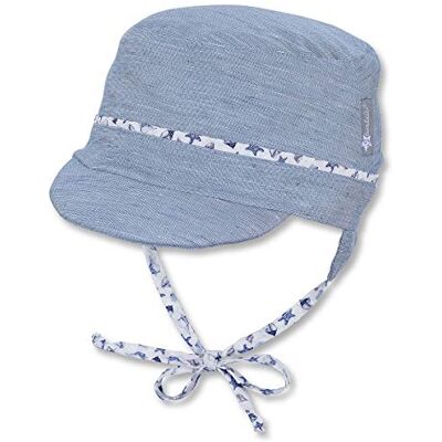 Sterntaler Schirmmütze 1612117 Chapeau pour Temps Froid, Blau, 45 Baby Boys Sterntaler Schirmmütze 1612117 Chapeau pour Temps Froid, Blau, 45 Baby Boys