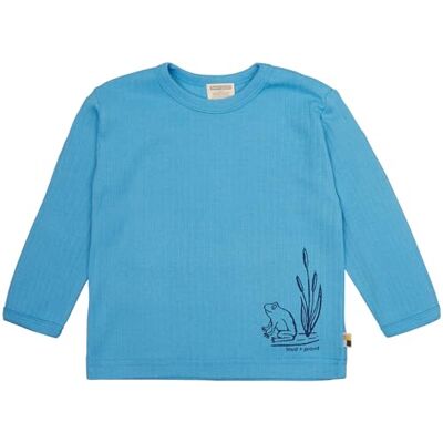 loud + proud Langarm, Derby Rib mit Druck, aus Bio Baumwolle, Gots Zertifiziert T-shirt à manches longues Mixte enfant loud + proud Langarm, Derby Rib mit Druck, aus Bio Baumwolle, Gots Zertifiziert T-shirt à manches longues Mixte enfant
