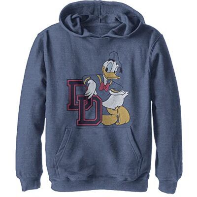 Disney Mickey Classic Donald College DD YTH Sweat à capuche Bleu marine 5/6, bleu marine, S Disney Mickey Classic Donald College DD YTH Sweat à capuche Bleu marine 5/6, bleu marine, S
