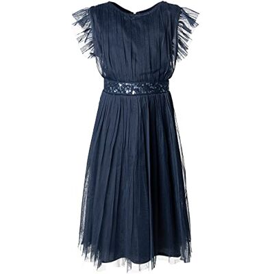 Maya Deluxe Midi Dress For Girls Sequins Embellished Birthday Party Frill Short Sleeves Bridesmaids Wedding Robe de demoiselle d'honneur Fille (lot de 1) Maya Deluxe Midi Dress For Girls Sequins Embellished Birthday Party Frill Short Sleeves Bridesmaids Wedding Robe de demoiselle d'honneur Fille (lot de 1)