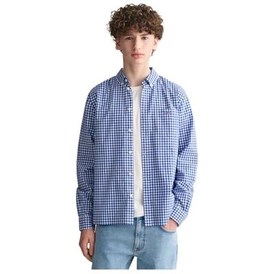 GANT Poplin Gingham Shield Shirt Chemise à bouton bas Mixte enfant GANT Poplin Gingham Shield Shirt Chemise à bouton bas Mixte enfant