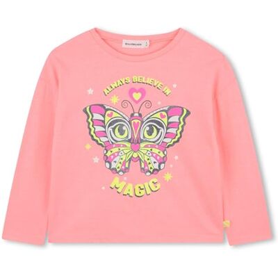 Billieblush U21420 T-shirt pour fille, Pêche, 5 ans Billieblush U21420 T-shirt pour fille, Pêche, 5 ans