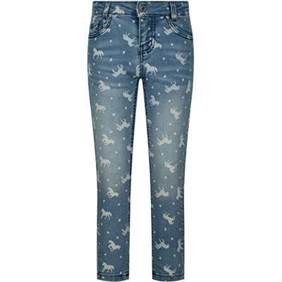 SALT AND PEPPER Girls Jeans AOP Horses, Light Blue, Normal pour les filles, Bleu clair, taille unique SALT AND PEPPER Girls Jeans AOP Horses, Light Blue, Normal pour les filles, Bleu clair, taille unique