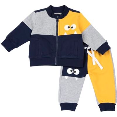 Chicco , Pantalon complet avec fermeture éclair et pantaloni, bleu, 12 m, conçu en Italie, ocre, 6 mois Chicco , Pantalon complet avec fermeture éclair et pantaloni, bleu, 12 m, conçu en Italie, ocre, 6 mois