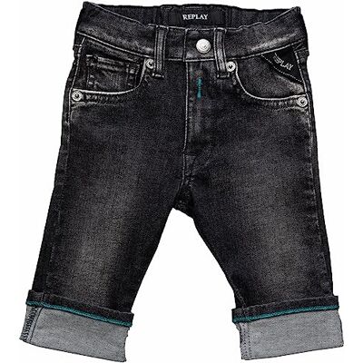 Replay Pb9018 White Weft Black Power Jeans Bébé garçon Replay Pb9018 White Weft Black Power Jeans Bébé garçon