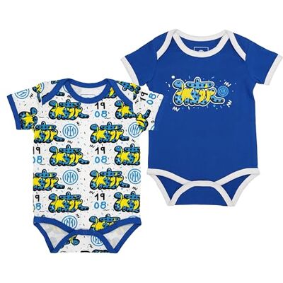 Inter Set Body à manches courtes Snake, Body pour bébé, couleur blanche, produit officiel 2 ans Inter Set Body à manches courtes Snake, Body pour bébé, couleur blanche, produit officiel 2 ans
