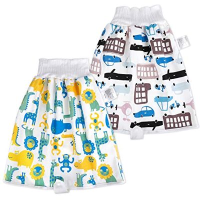 FLYISH DIRECT 2 Paquets de Jupe à Couches pour bébé, Culottes d'apprentissage lavables, Jupe d'entraînement pour bébé garçon, Couches lavables réutilisables pour la Nuit, Garçon, 1-4 ans FLYISH DIRECT 2 Paquets de Jupe à Couches pour bébé, Culottes d'apprentissage lavables, Jupe d'entraînement pour bébé garçon, Couches lavables réutilisables pour la Nuit, Garçon, 1-4 ans