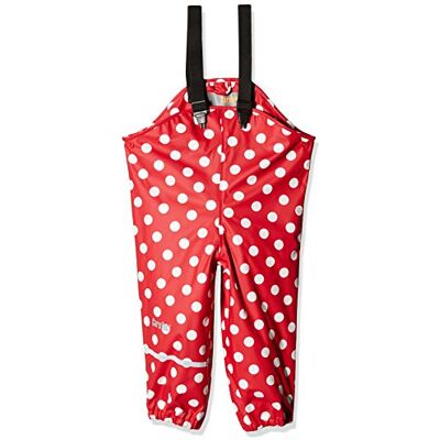 CareTec Pantalon imperméable unisexe pour bébé et enfant, pantalon de pluie non doublé, Rouge (402), 98 CareTec Pantalon imperméable unisexe pour bébé et enfant, pantalon de pluie non doublé, Rouge (402), 98