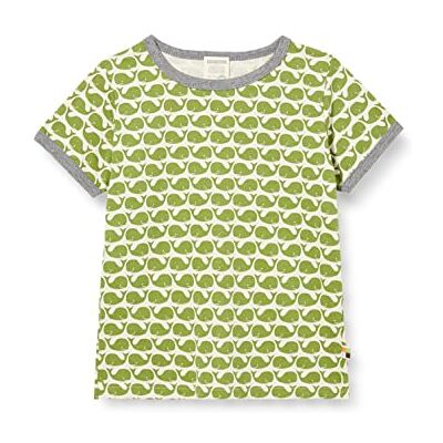 loud + proud T- Shirt Imprimé Baleine, Certifié Gots Mixte Enfant, Vert Sapin, 98-104 loud + proud T- Shirt Imprimé Baleine, Certifié Gots Mixte Enfant, Vert Sapin, 98-104