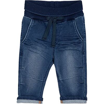 Sigikid Jean Pantalon pour bébé avec ceinture élastique côtelée à enfiler et à nouer – Qualité douce en denim et coupe confortable, pour filles et garçons, taille 62 à 98, bleu foncé, 68 Sigikid Jean Pantalon pour bébé avec ceinture élastique côtelée à enfiler et à nouer – Qualité douce en denim et coupe confortable, pour filles et garçons, taille 62 à 98, bleu foncé, 68