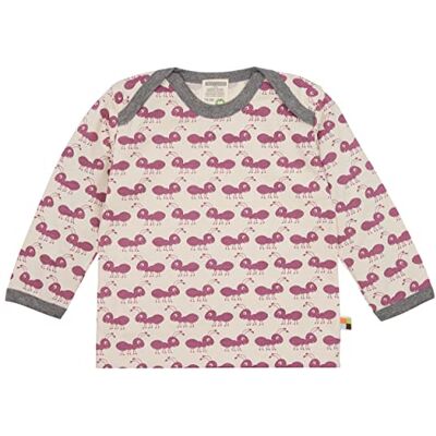 loud + proud Chemise pour bébé Langarm Mit Ameisen Print, GOTS Zertifiziert T, violet, 86-92 loud + proud Chemise pour bébé Langarm Mit Ameisen Print, GOTS Zertifiziert T, violet, 86-92