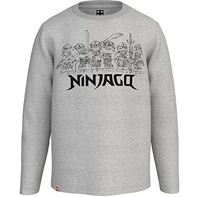 Lego Ninjago M12010657 T-shirt À Manches Longues en Coton Biologique T-shirt Mixte enfant Lego Ninjago M12010657 T-shirt À Manches Longues en Coton Biologique T-shirt Mixte enfant
