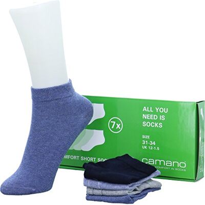 Camano 9302 Chaussettes, Bleu (Jeans Mix 0024), 31/34 Fille Camano 9302 Chaussettes, Bleu (Jeans Mix 0024), 31/34 Fille