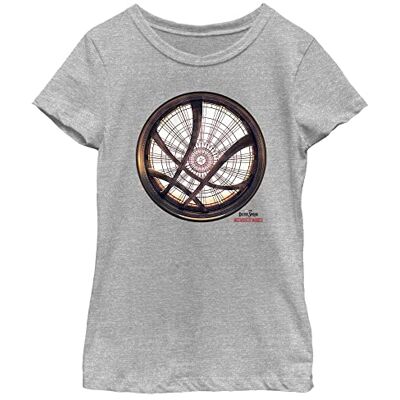 Marvel Little Big Dr. Strange in The Multiverse of Madness Sanctum Sanctorum Window Girls T-shirt à manches courtes pour filles, chiné athlétique, taille M, Gris chiné Athletic, M Marvel Little Big Dr. Strange in The Multiverse of Madness Sanctum Sanctorum Window Girls T-shirt à manches courtes pour filles, chiné athlétique, taille M, Gris chiné Athletic, M
