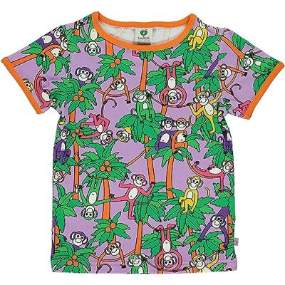 Småfolk T-shirt With Monkies T-shirt Mixte enfant Småfolk T-shirt With Monkies T-shirt Mixte enfant