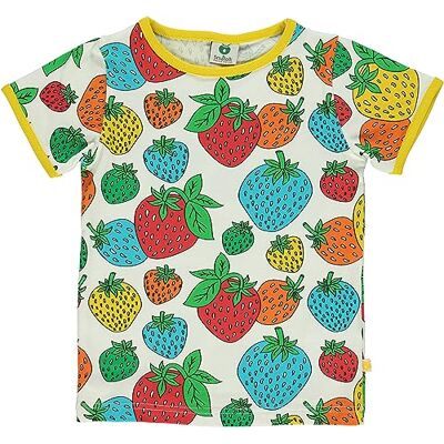 Småfolk T-shirt With Strawberry T-shirt Mixte enfant Småfolk T-shirt With Strawberry T-shirt Mixte enfant