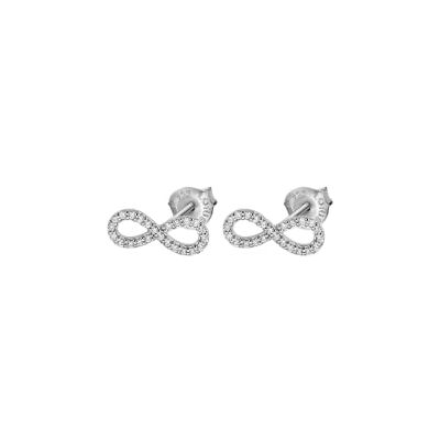 Lotus LP1253-4/1 Boucles d'oreilles tendance en argent sterling Symbole de l'infini Lotus LP1253-4/1 Boucles d'oreilles tendance en argent sterling Symbole de l'infini