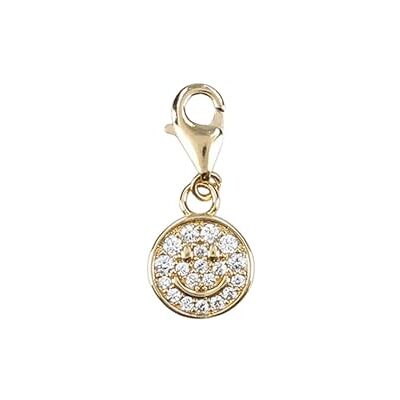 Depesche 11785-042 Charmes Express yourself Pendentif pour colliers et bracelets, emoji, plaqué or, comme petit cadeau Depesche 11785-042 Charmes Express yourself Pendentif pour colliers et bracelets, emoji, plaqué or, comme petit cadeau