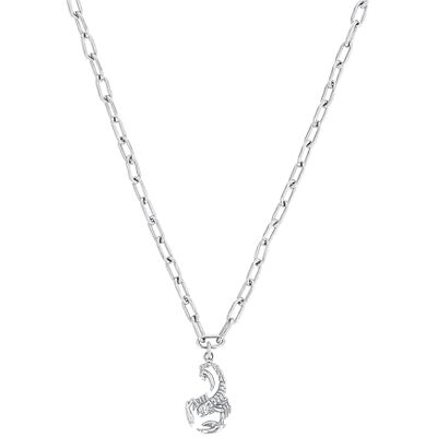 amor by Scorpions 2040514 Chaîne avec pendentif en acier inoxydable unisexe pour homme et femme 45 + 5 cm Argenté Scorpion Livré dans une boîte cadeau amor by Scorpions 2040514 Chaîne avec pendentif en acier inoxydable unisexe pour homme et femme 45 + 5 cm Argenté Scorpion Livré dans une boîte cadeau