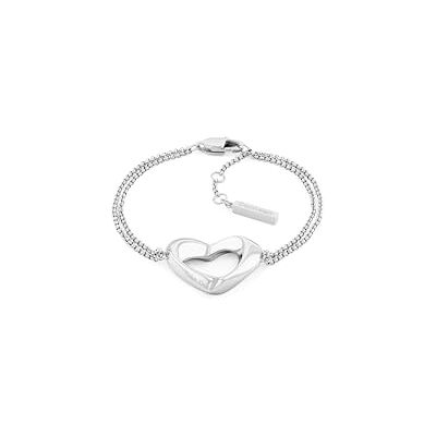 Calvin Bracelet pour Femme Collection ENCHANTING en Acier Inoxydable avec un Charm en Forme de Cœur 35000758 Calvin Bracelet pour Femme Collection ENCHANTING en Acier Inoxydable avec un Charm en Forme de Cœur 35000758