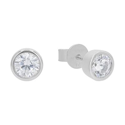 Joop! Ohrstecker 925 Sterling Silber Damen Ohrschmuck, mit Zirkonia synth., 0,6 cm, Silber, Kommt in Schmuck Coffret cadeau, 2031005 Joop! Ohrstecker 925 Sterling Silber Damen Ohrschmuck, mit Zirkonia synth., 0,6 cm, Silber, Kommt in Schmuck Coffret cadeau, 2031005