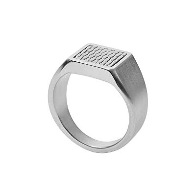 Skagen Torben Men's Stainless Steel Signet Ring Skagen Torben Men's Stainless Steel Signet Ring