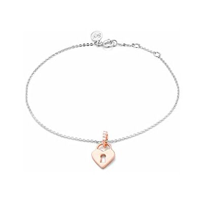 SECRECY. SECRECY Bracelet YOURS pour femme en argent sterling 925 or 18 carats, Única, Or jaune, Diamant SECRECY. SECRECY Bracelet YOURS pour femme en argent sterling 925 or 18 carats, Única, Or jaune, Diamant