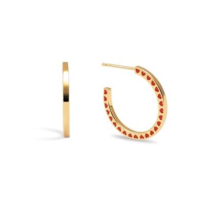 SINGULARU Boucles d'Oreille Amour Plaqué Or Bijoux pour femmes SINGULARU Boucles d'Oreille Amour Plaqué Or Bijoux pour femmes