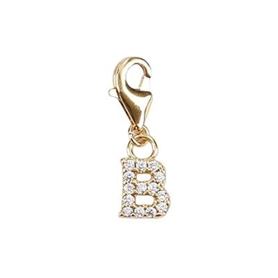 Depesche 11785-004 Charmes Express yourself Pendentif pour colliers et bracelets, lettre B, plaqué or, comme petit cadeau Depesche 11785-004 Charmes Express yourself Pendentif pour colliers et bracelets, lettre B, plaqué or, comme petit cadeau
