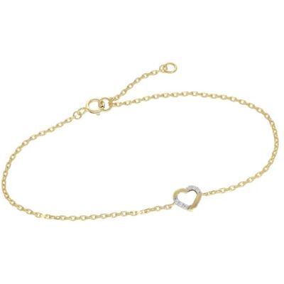 trendor Bracelet pour femme avec cœur en oxyde de zirconium Bijoux élégants pour femme, idée cadeau présentée dans un emballage cadeau avec un chiffon de nettoyage en microfibre, argent trendor Bracelet pour femme avec cœur en oxyde de zirconium Bijoux élégants pour femme, idée cadeau présentée dans un emballage cadeau avec un chiffon de nettoyage en microfibre, argent