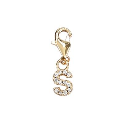 Depesche 11785-034 Breloques express yourself Pendentif pour colliers et bracelets, lettre S, plaqué or, petit cadeau Depesche 11785-034 Breloques express yourself Pendentif pour colliers et bracelets, lettre S, plaqué or, petit cadeau