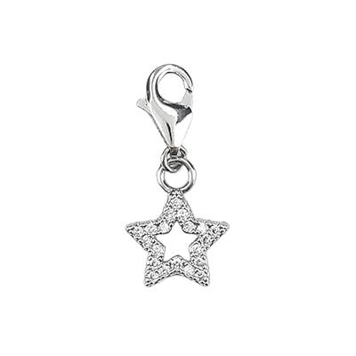 Depesche 11785-086 Charmes Express yourself Pendentif pour colliers et bracelets, étoile, plaqué argent, comme petit cadeau Depesche 11785-086 Charmes Express yourself Pendentif pour colliers et bracelets, étoile, plaqué argent, comme petit cadeau