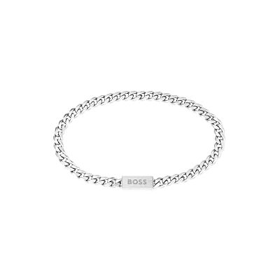 Boss Jewelry 1580556M Collection Bracelet chaîne pour homme en acier inoxydable, Medium, Acier inoxydable, Pas de gemme Boss Jewelry 1580556M Collection Bracelet chaîne pour homme en acier inoxydable, Medium, Acier inoxydable, Pas de gemme