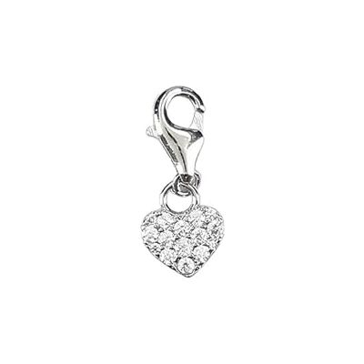 Depesche 11785-043 Charmes Express yourself pendentif pour colliers et bracelets, coeur argenté, comme un petit cadeau Depesche 11785-043 Charmes Express yourself pendentif pour colliers et bracelets, coeur argenté, comme un petit cadeau