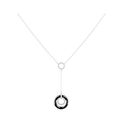Ceranity Collier Y Argent 925 Oxyde de Zirconium 45 cm 1-72/0031-N, Céramique, Zircone cubique Ceranity Collier Y Argent 925 Oxyde de Zirconium 45 cm 1-72/0031-N, Céramique, Zircone cubique