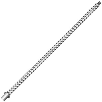 trendor Bracelet pour homme, argent sterling 925 oxydé, 21 cm Un bijou à l'apparence saisissante, maille gourmette, largeur 7 mm, 21809 trendor Bracelet pour homme, argent sterling 925 oxydé, 21 cm Un bijou à l'apparence saisissante, maille gourmette, largeur 7 mm, 21809