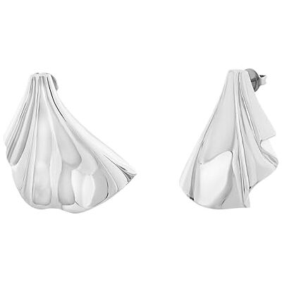 BREIL Hatchet Jewel Plisse Collection Boucles d'oreilles en acier pour femme Taille unique avec pierres – TJ3551 BREIL Hatchet Jewel Plisse Collection Boucles d'oreilles en acier pour femme Taille unique avec pierres – TJ3551