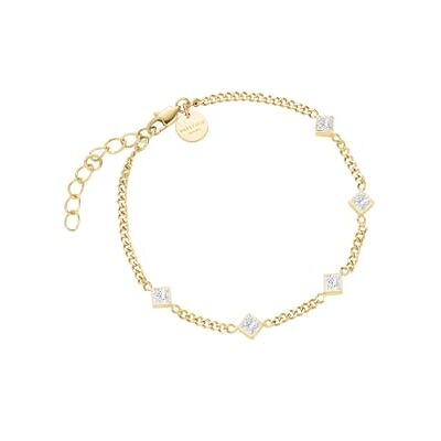 Rosefield Femme Acier Inoxydable Bracelet Ludique Cristal Princess Rosefield Femme Acier Inoxydable Bracelet Ludique Cristal Princess