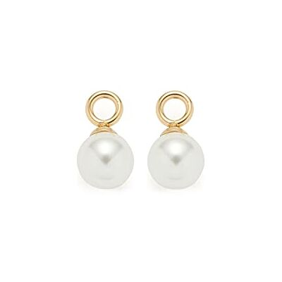 JEWELS BY LEONARDO Beauty's Perla Beau 021627 Pendentifs créoles en acier inoxydable doré Breloques avec perles d'imitation blanches Bijou cadeau pour femme JEWELS BY LEONARDO Beauty's Perla Beau 021627 Pendentifs créoles en acier inoxydable doré Breloques avec perles d'imitation blanches Bijou cadeau pour femme