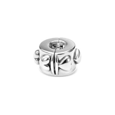 Quiges Breloque en forme de cœur brillant pour bracelet En acier inoxydable Pour bracelets à breloques Quiges Breloque en forme de cœur brillant pour bracelet En acier inoxydable Pour bracelets à breloques